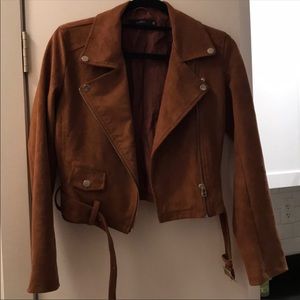 Aritzia Talula Suede Moro Jacket